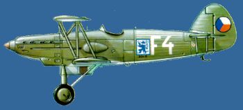 B-534.12 4.LP, 44. letka, Nov Dvor u Malacek, duben 1936. Letoun m jet kdeln kulomety.  