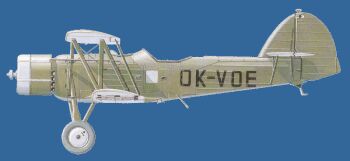 prototyp Š-528 měl vojenské zbarvení, ale civilní imatrikulaci