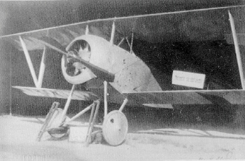 Nieuport .3598 s praporovmi znaky na vstav pro veejnost